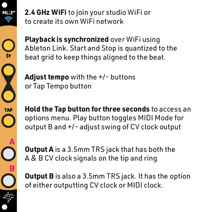 CIRCUIT HAPPY ML:2m CLOCK GENERATOR WITH ABLETON LINK