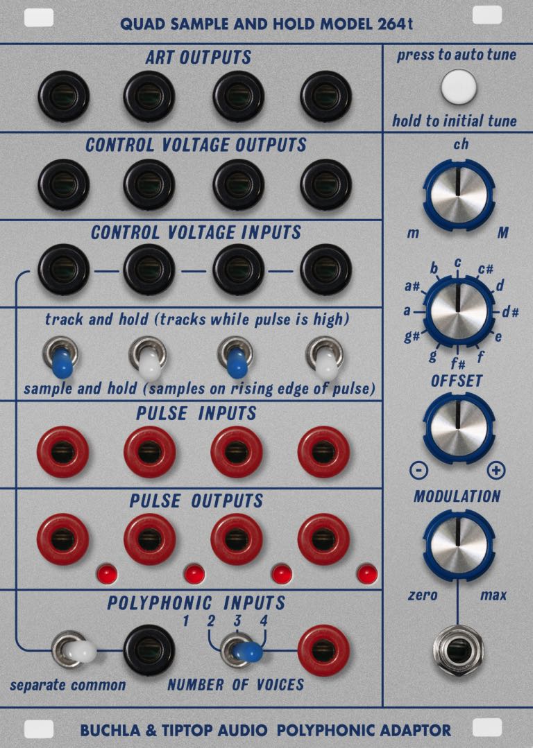 TIPTOP AUDIO BUCHLA 264T QUAD SAMPLE AND HOLD : PRE-ORDER