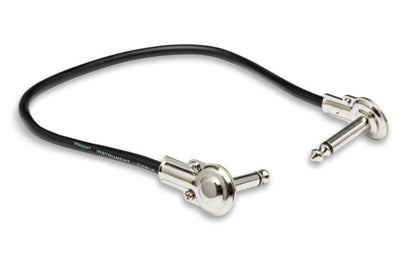 HOSA IRG-103 GUITAR PATCH CABLE LOW PROFILE RIGHT ANGLE TO SAME 3ft